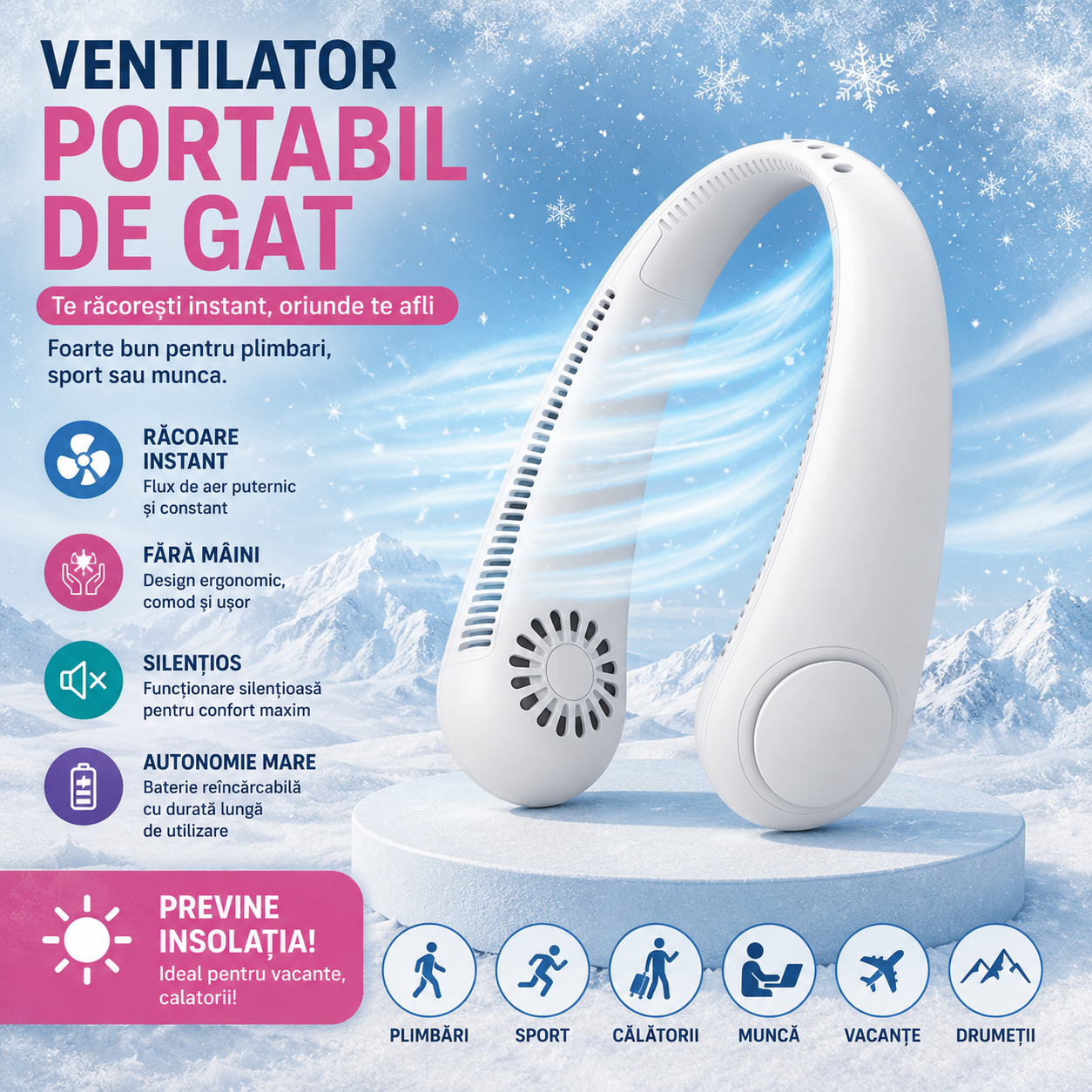 Coldair™ ⭐| Ventilator portabil de gat