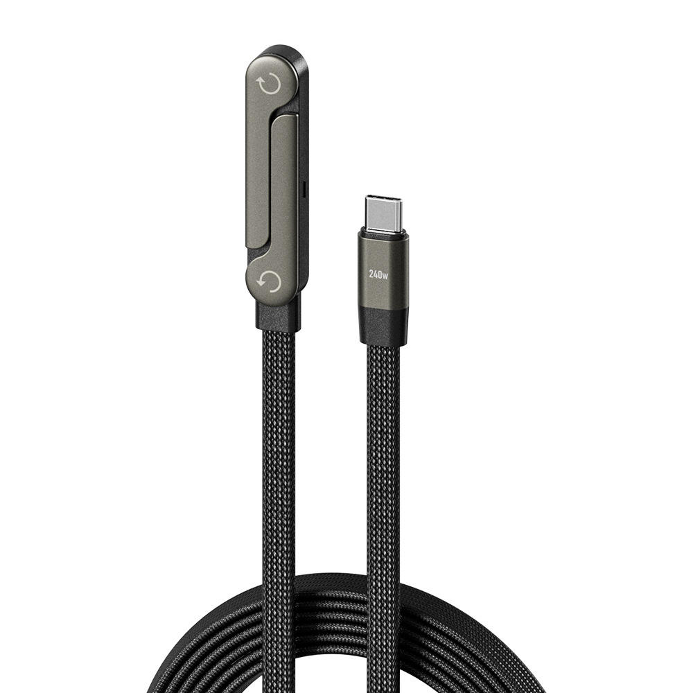 Cablu type-C 240W cu suport pentru telefon